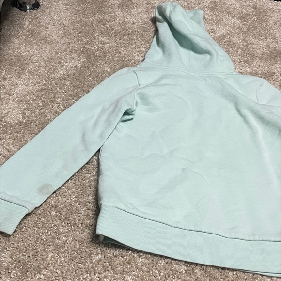 Cat & Jack Girl's Pullover Hoodie Blue “Optimist” In Rainbow Glitter Colors 7/8M - Picture 8 of 12